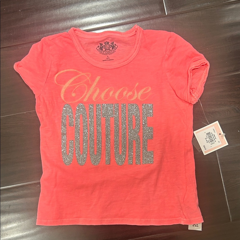Juicy Couture Kids Coral T-Shirt NWT